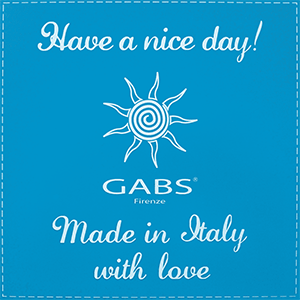 Have a nice day! GABS Firenze Made in Italy with love