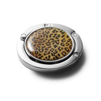 Original Taschenhalter Handbag BUTLER Leopard, silber