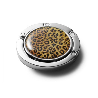 Original Taschenhalter Handbag BUTLER Leopard, silber
